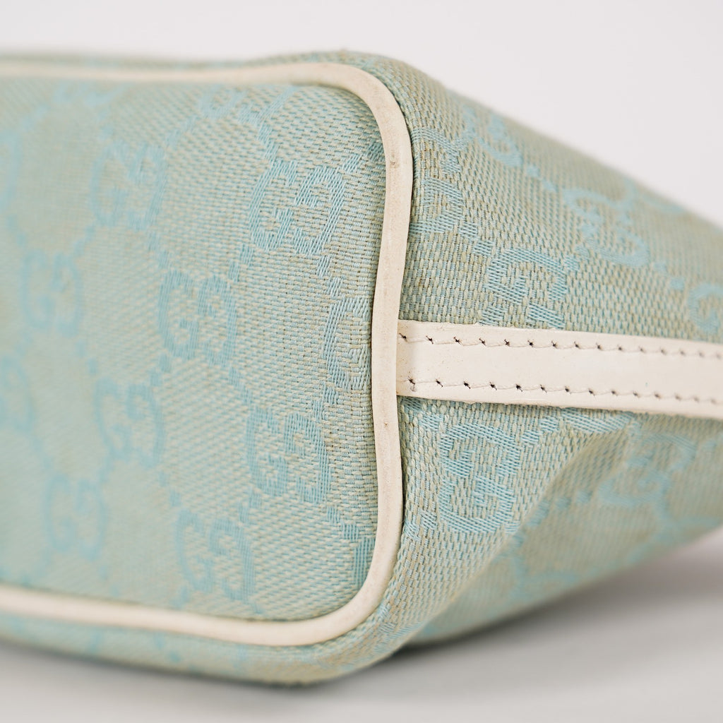 Authentic Louis Vuitton Monogram Denim Pochette M83532 Shoulder Bag 06E272090023