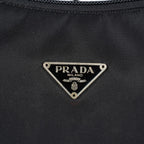 Prada Nylon Pouch 25cm Black Tessuto Clutch Accessory Bag Used 08E132310024