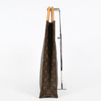 Louis Vuitton M51140 Monogram Sac Plat Tote Bag Brown Canvas Used 08E132310002