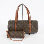 Louis Vuitton Papillon 30 Used Monogram Brown Canvas Handbag M51385 07E455390012