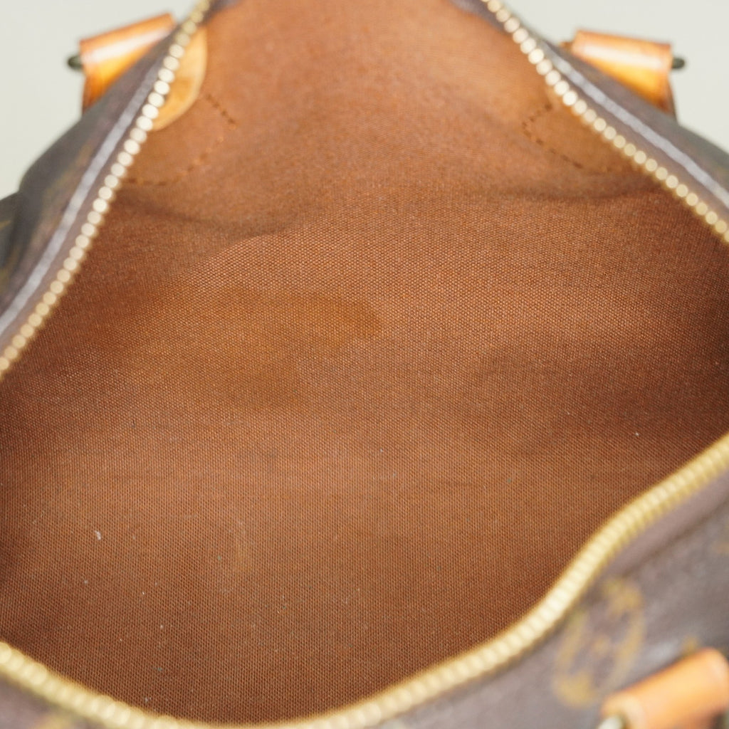 Louis Vuitton Speedy 25 M41528 Monogram Brown Boston Hand Bag Used 07E216490015