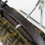 Fendi Zucca Accessory Pouch Shoulder Bag Brown Canvas Used 08E092420008