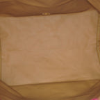 Longchamp Le Pliage Tote Bag Pink Nylon Leather Handbag Used XYZ273