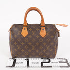 Louis Vuitton Speedy 25 M41528 Monogram Canvas Boston Handbag Brown 07A096978405