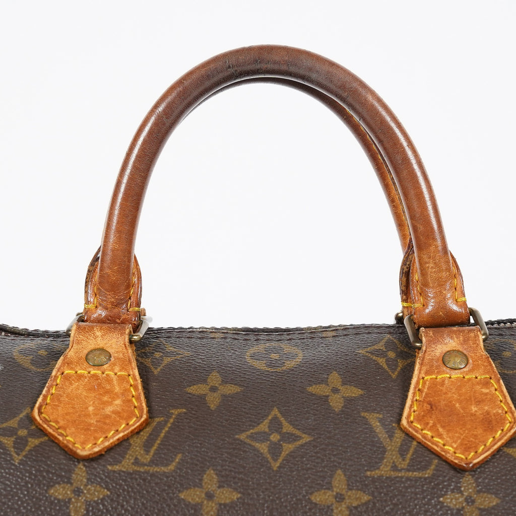Louis Vuitton Speedy 30 M41526 Monogram Canvas Brown Handbag Boston 08A144004028