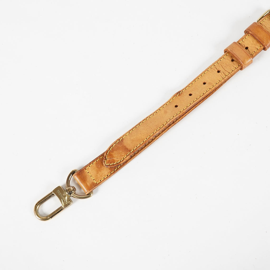 Auth Louis Vuitton Vachetta Leather Shoulder Strap Adjustable Tan Vintage XY266
