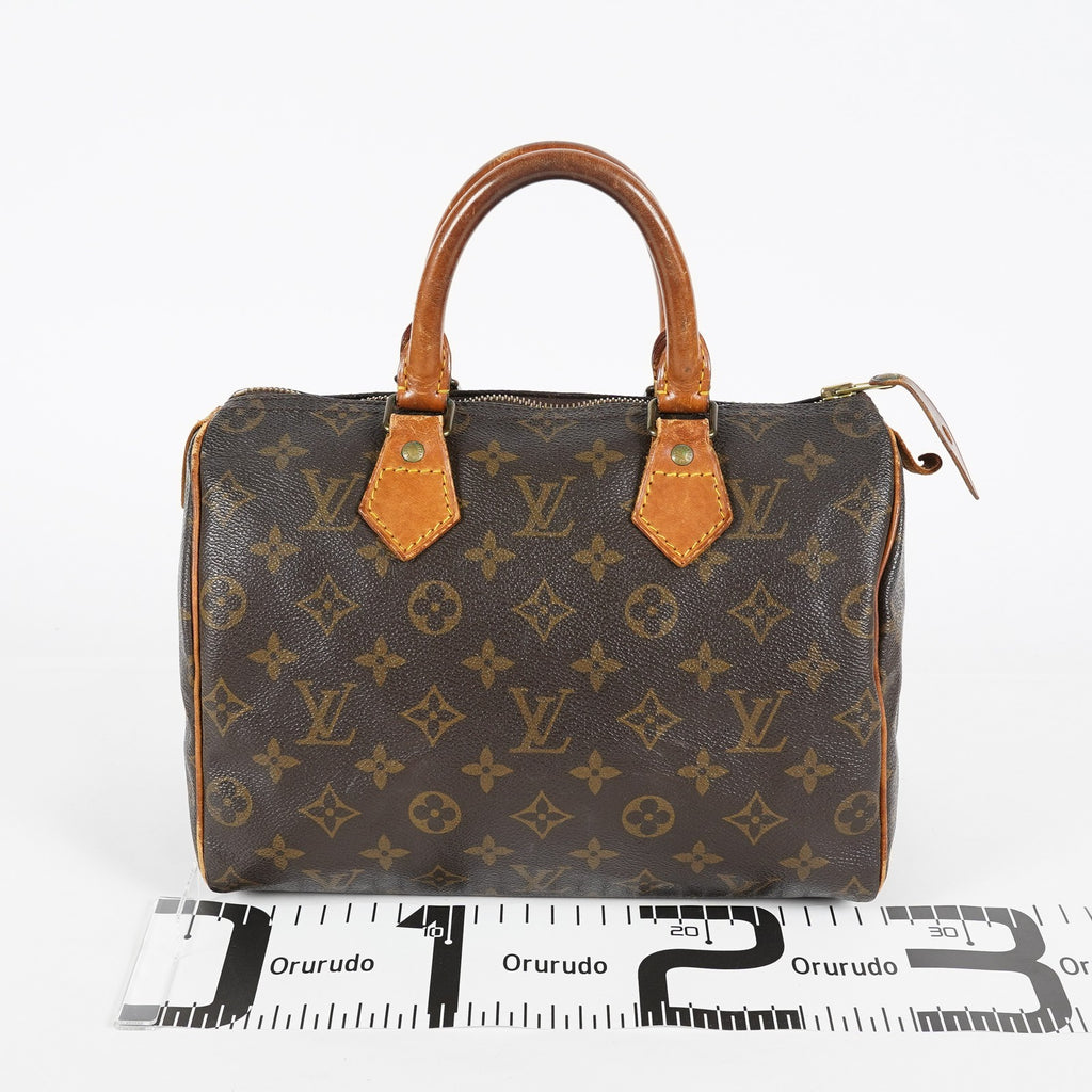 Louis Vuitton Speedy 25 M41528 Brown Monogram Canvas Used Handbag 08A226234803