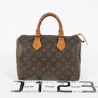 Louis Vuitton Speedy 25 M41528 Brown Monogram Canvas Used Handbag 08A226234803