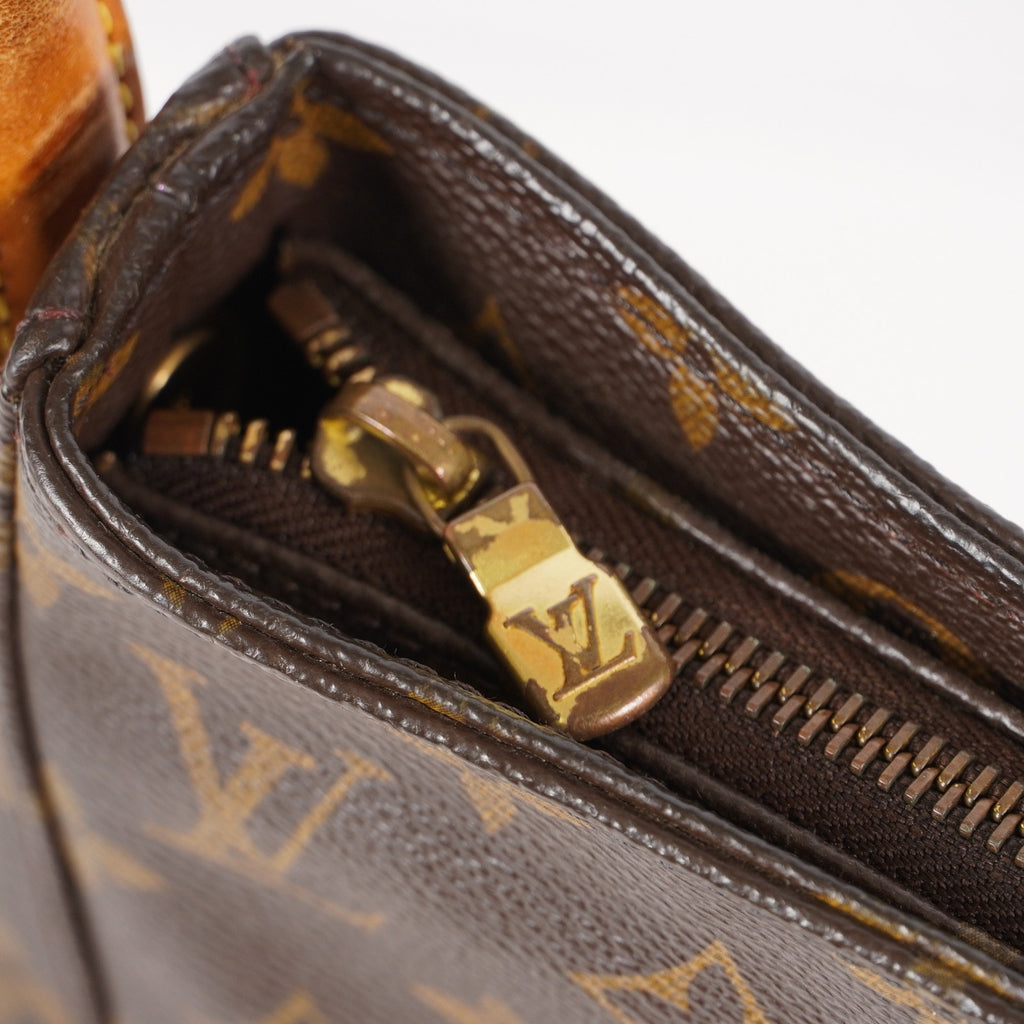 LOUIS VUITTON Looping GM Shoulder Bag Monogram Leather Brown M51145 05E053465029