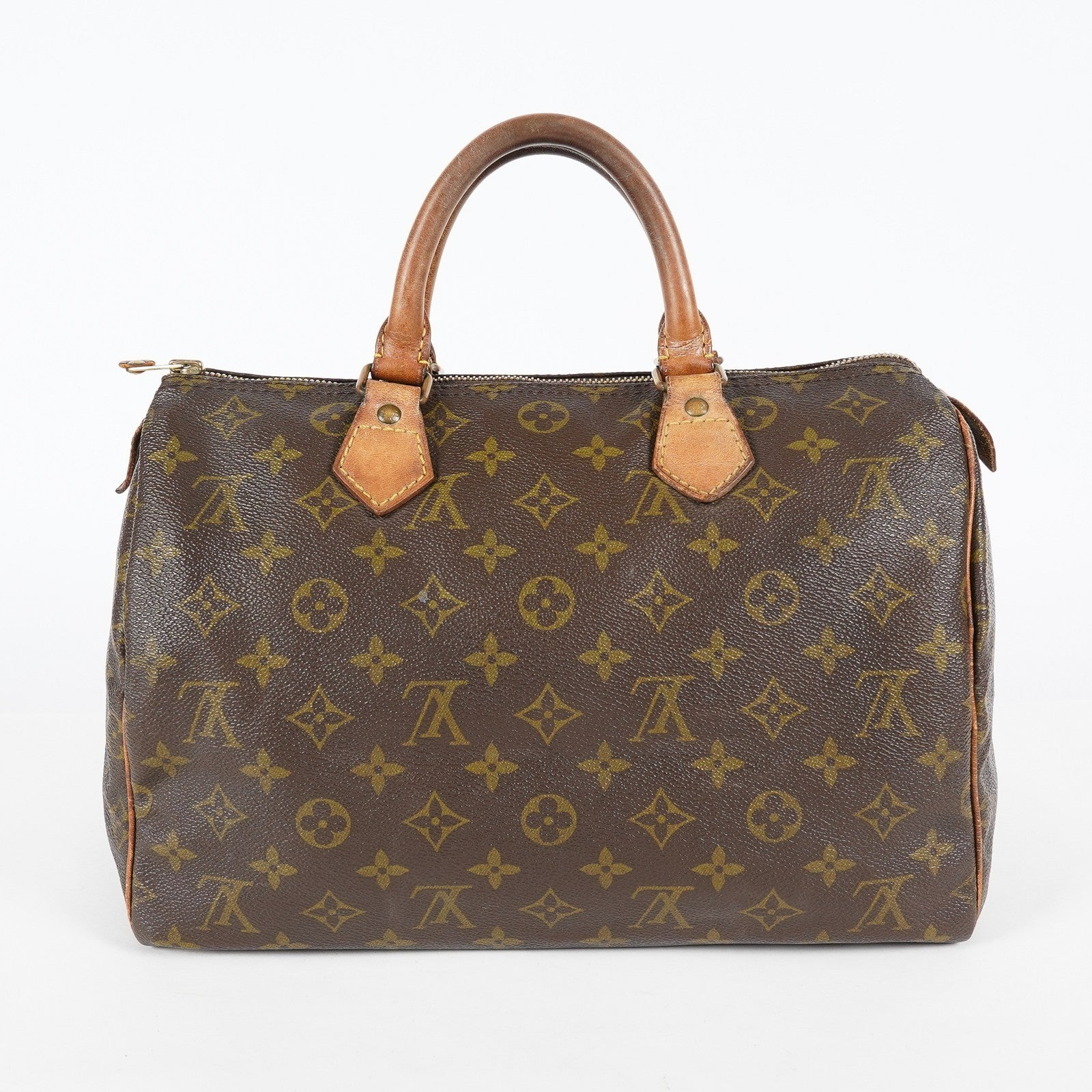 Louis Vuitton Monogram Speedy 30 Hand Bag M41526 Brown Vintage Used 07P034273507