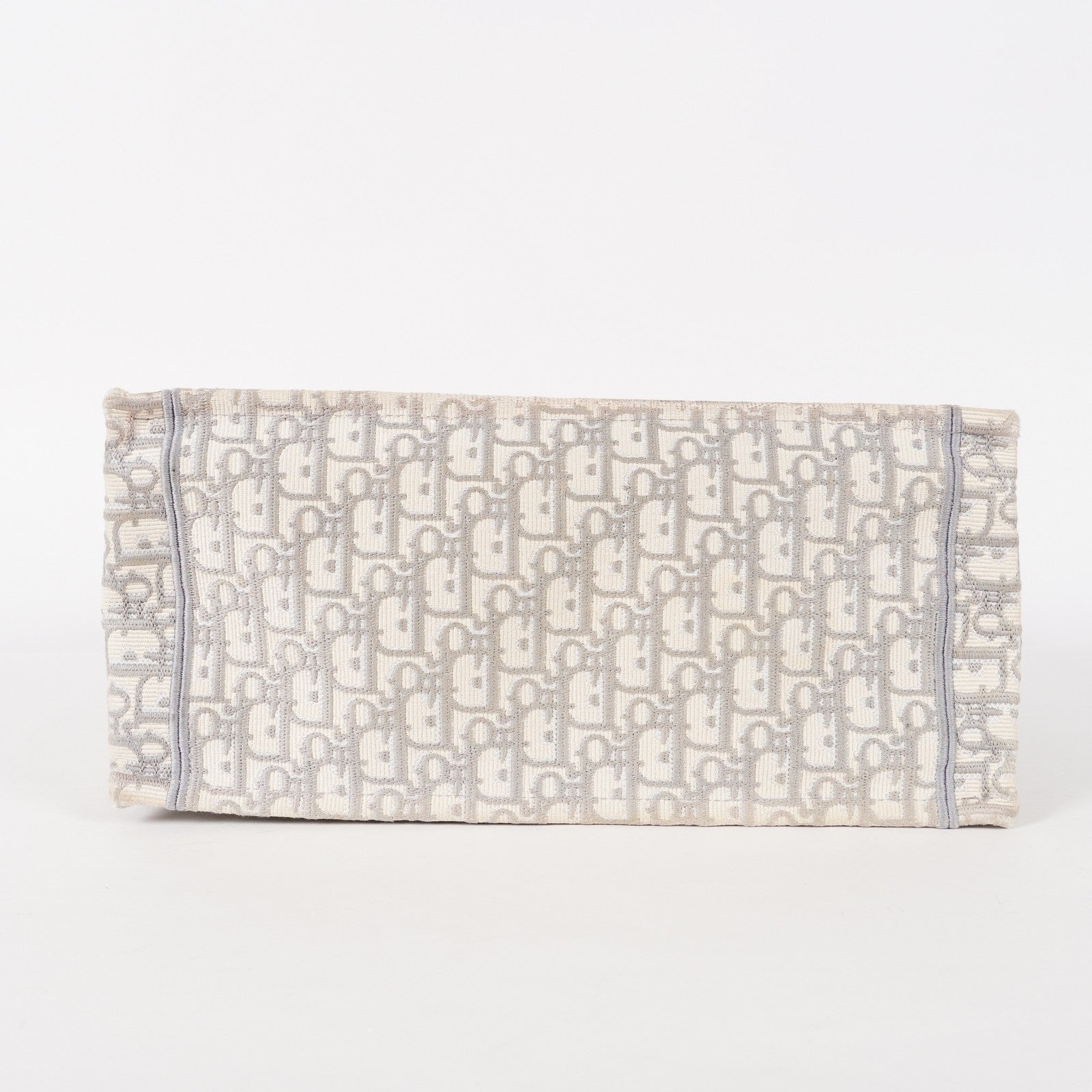 Christian Dior Book Tote Toile de Jouy Beige Gray Canvas Bag 02E207260003