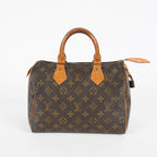 Louis Vuitton Monogram Speedy 25 Boston Handbag Brown M41528 08E176600020
