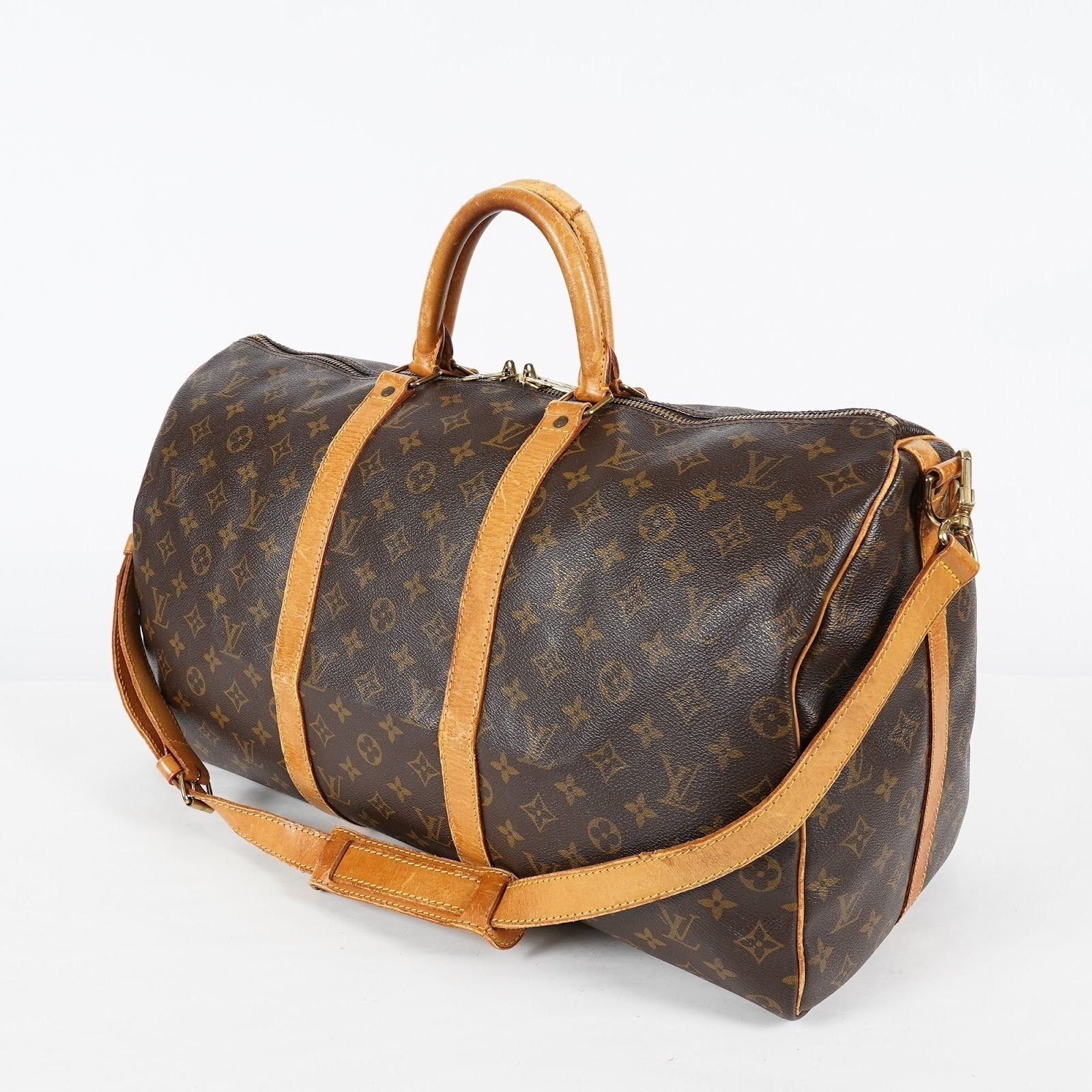 Louis Vuitton Keepall Bandouliere 50 Monogram Vtg Boston Bag M41416 08E064510012