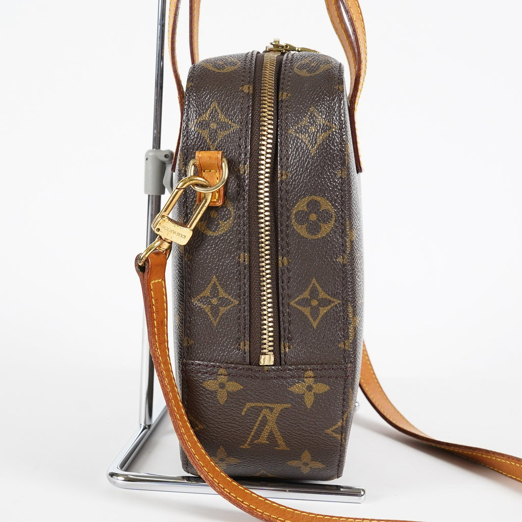 Louis Vuitton Spontini M47500 Monogram Canvas 2way Handbag Brown 08E073190020
