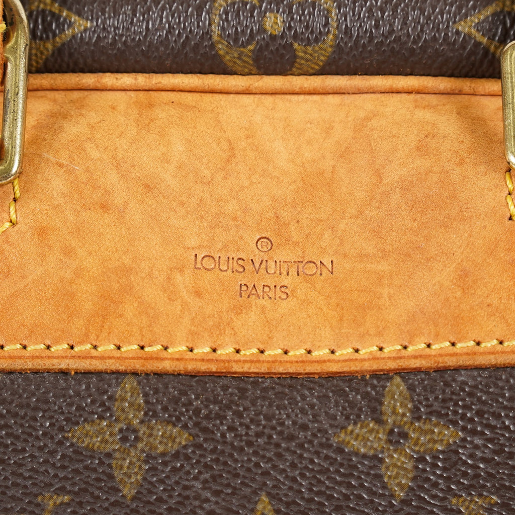 Louis Vuitton Monogram Deauville M47270 Hand Bag Brown Used Vintage 07A082288024