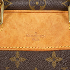 Louis Vuitton Monogram Deauville M47270 Hand Bag Brown Used Vintage 07A082288024