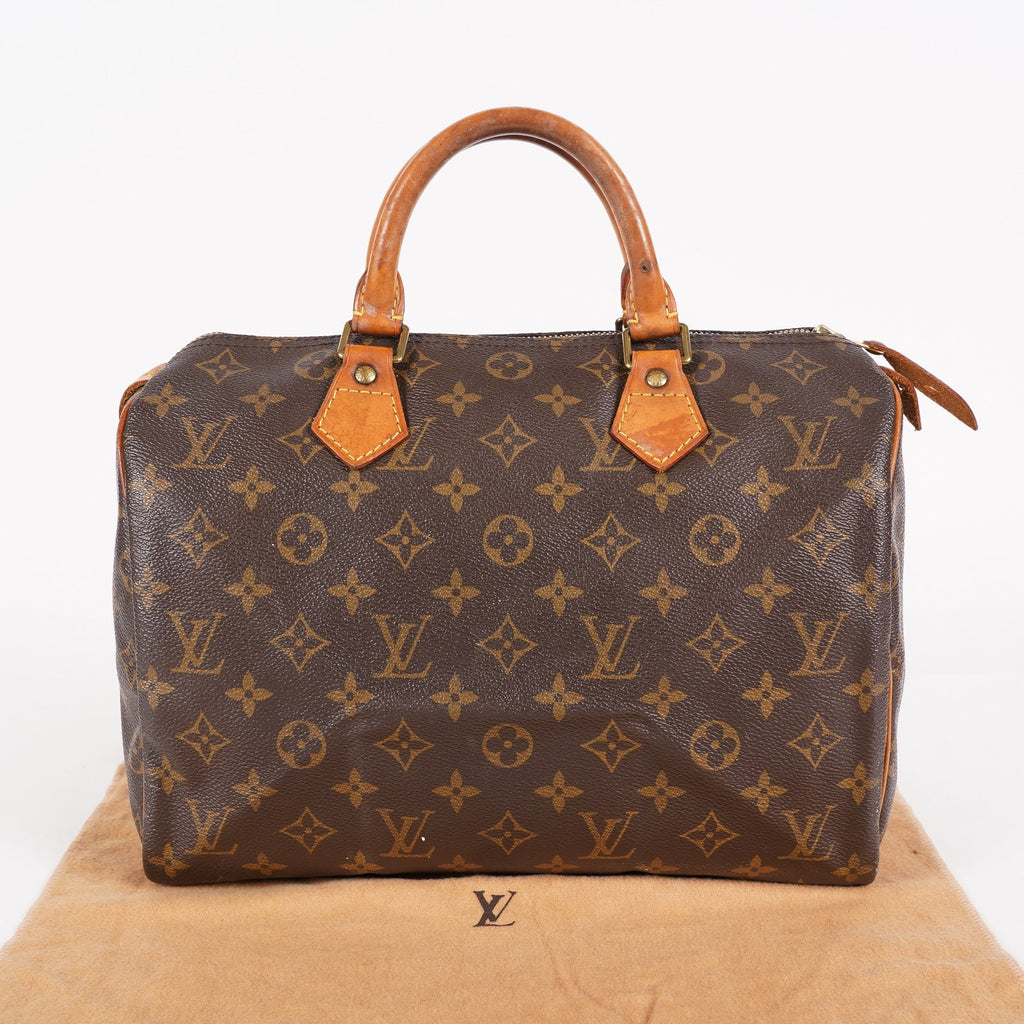 Authentic Louis Vuitton Monogram Speedy 30 M41526 Handbag vintage 06E226050029