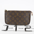 LOUIS VUITTON Pochette Accessoires M51980 Monogram Brown Used Pouch 07A212688431
