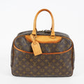 Louis Vuitton Deauville M47270 Monogram Canvas Brown Handbag Used 07E222640027