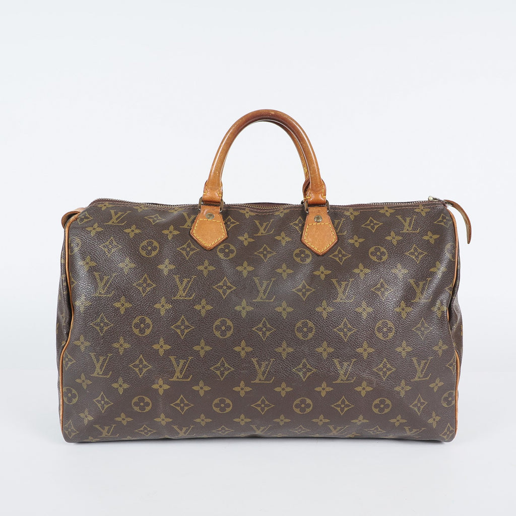 Authentic Louis Vuitton Monogram Speedy 40 Hand Boston Bag M41522 04A344576024