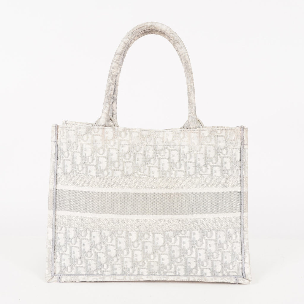 Christian Dior Book Tote Toile de Jouy Beige Gray Canvas Bag used 02E207260003