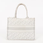 Christian Dior Book Tote Toile de Jouy Beige Gray Canvas Bag used 02E207260003