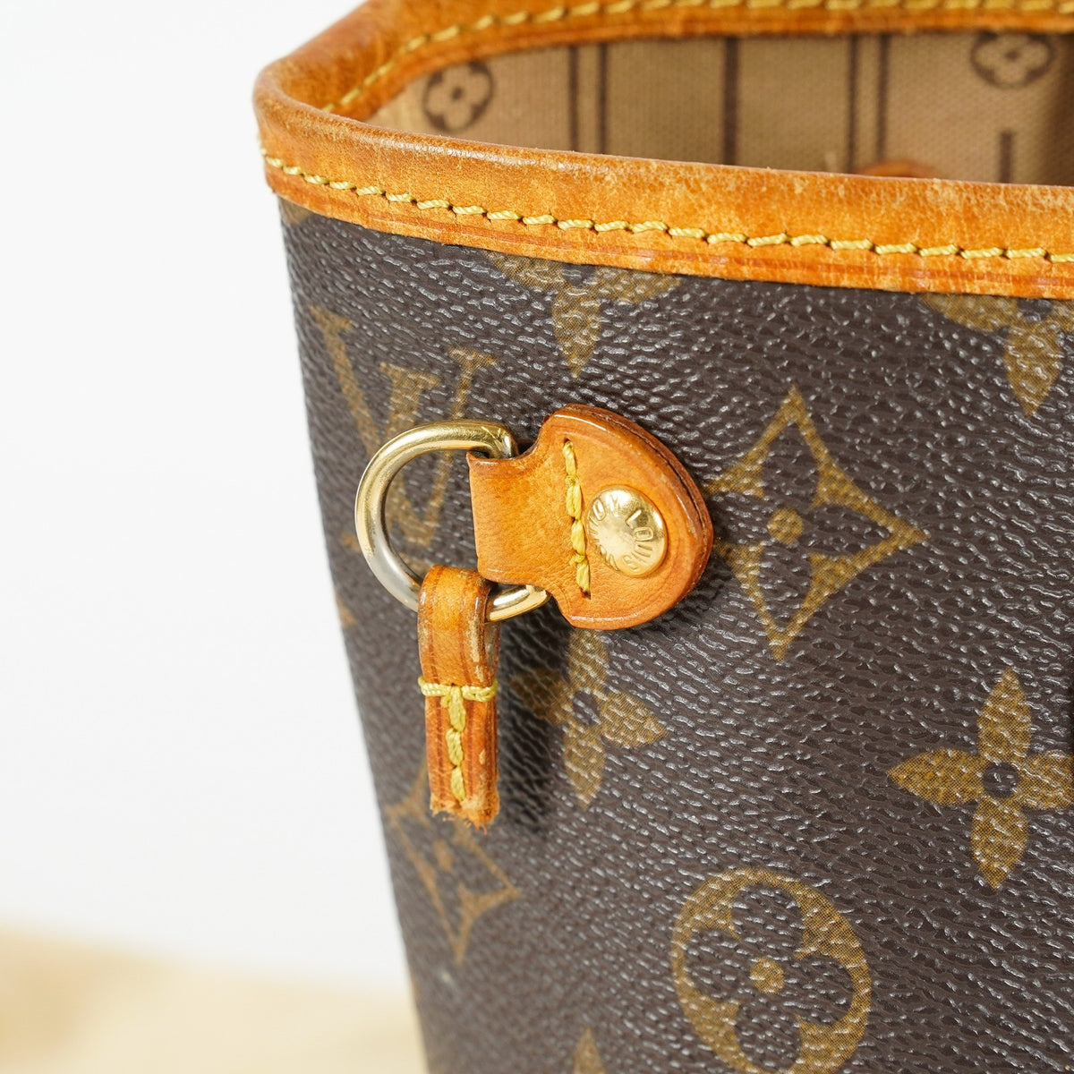 Louis Vuitton Neverfull PM M40155 Monogram Canvas Brown Tote Bag 09E084730011