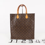 LOUIS VUITTON Sac Plat Handbag Monogram Canvas Brown M51140 06E441980004