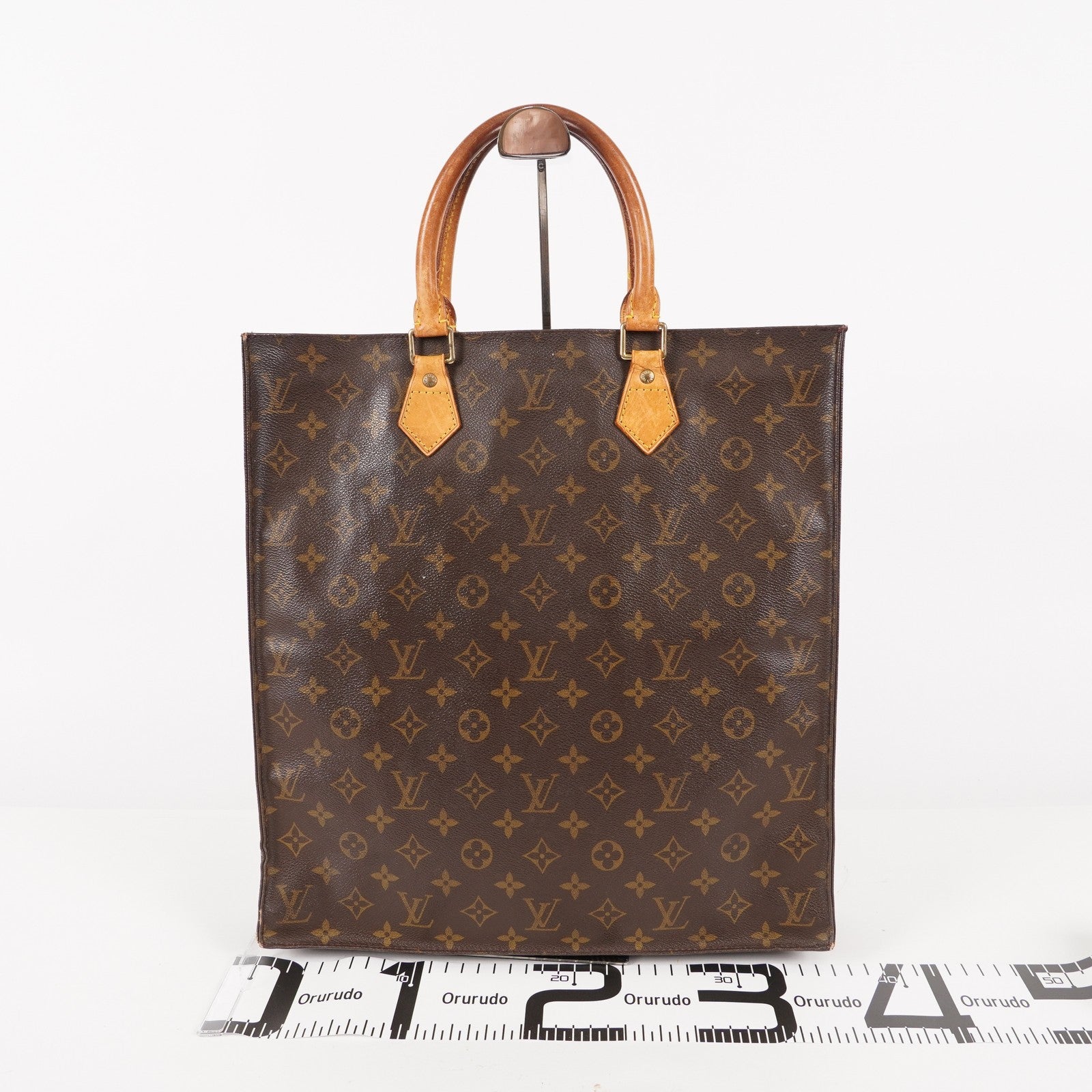LOUIS VUITTON Sac Plat Handbag Monogram Canvas Brown M51140 06E441980004