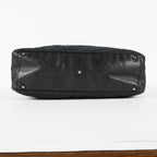 Chanel Chocolate Bar Nylon Mini Boston Bag 35cm Black Silver HW 07E314180008