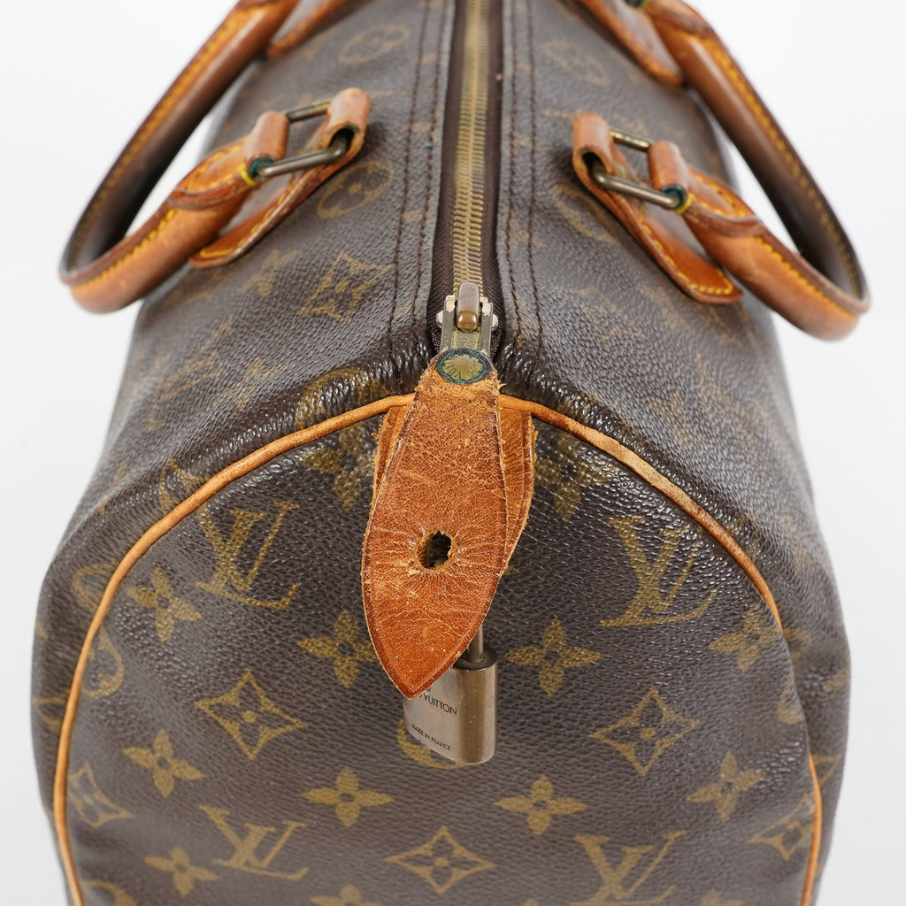 Louis Vuitton Speedy 30 M41526 Monogram Canvas Boston Hand Bag Used 07E064290007