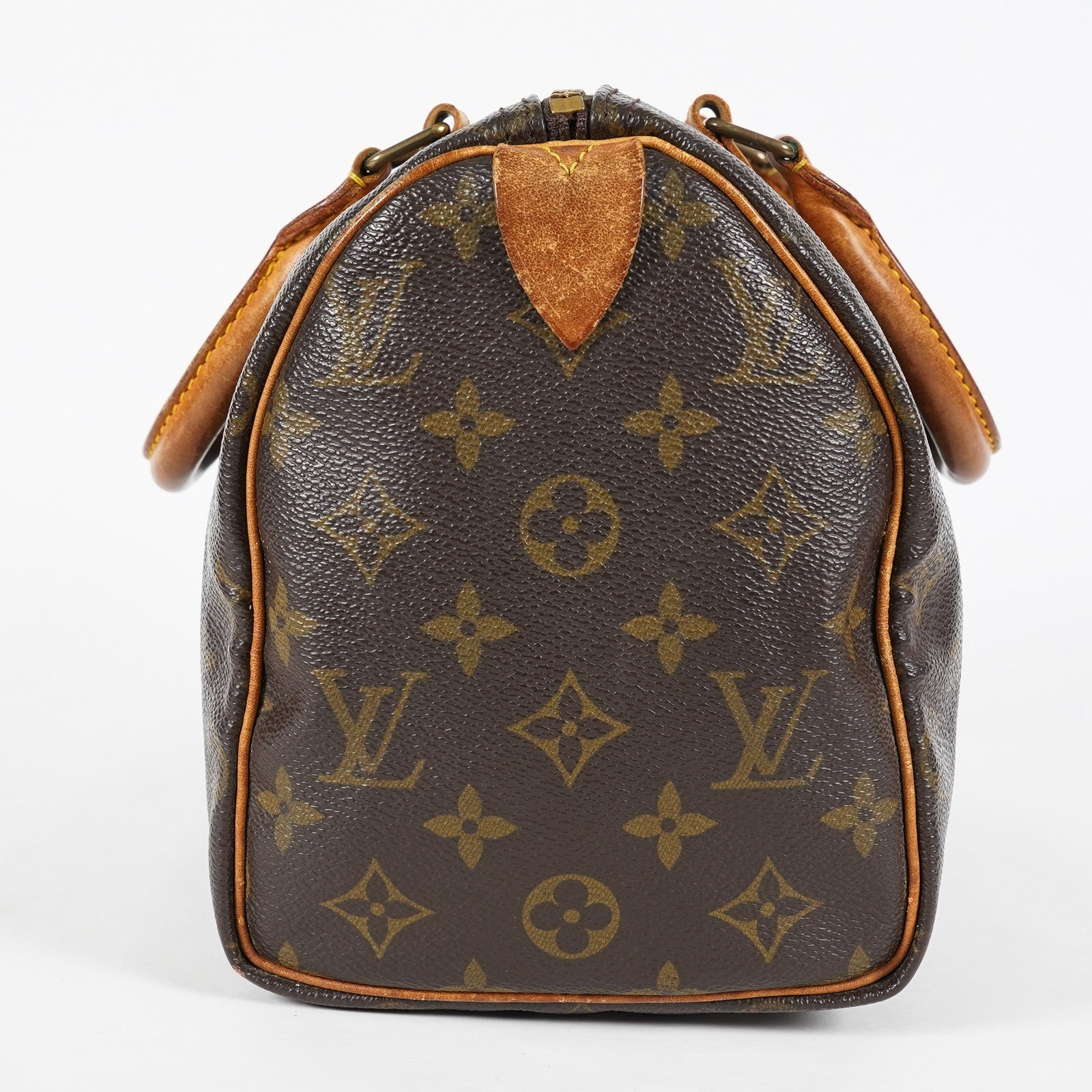 Louis Vuitton Speedy 25 M41528 Monogram Brown Boston Hand Bag Used 07E166270015