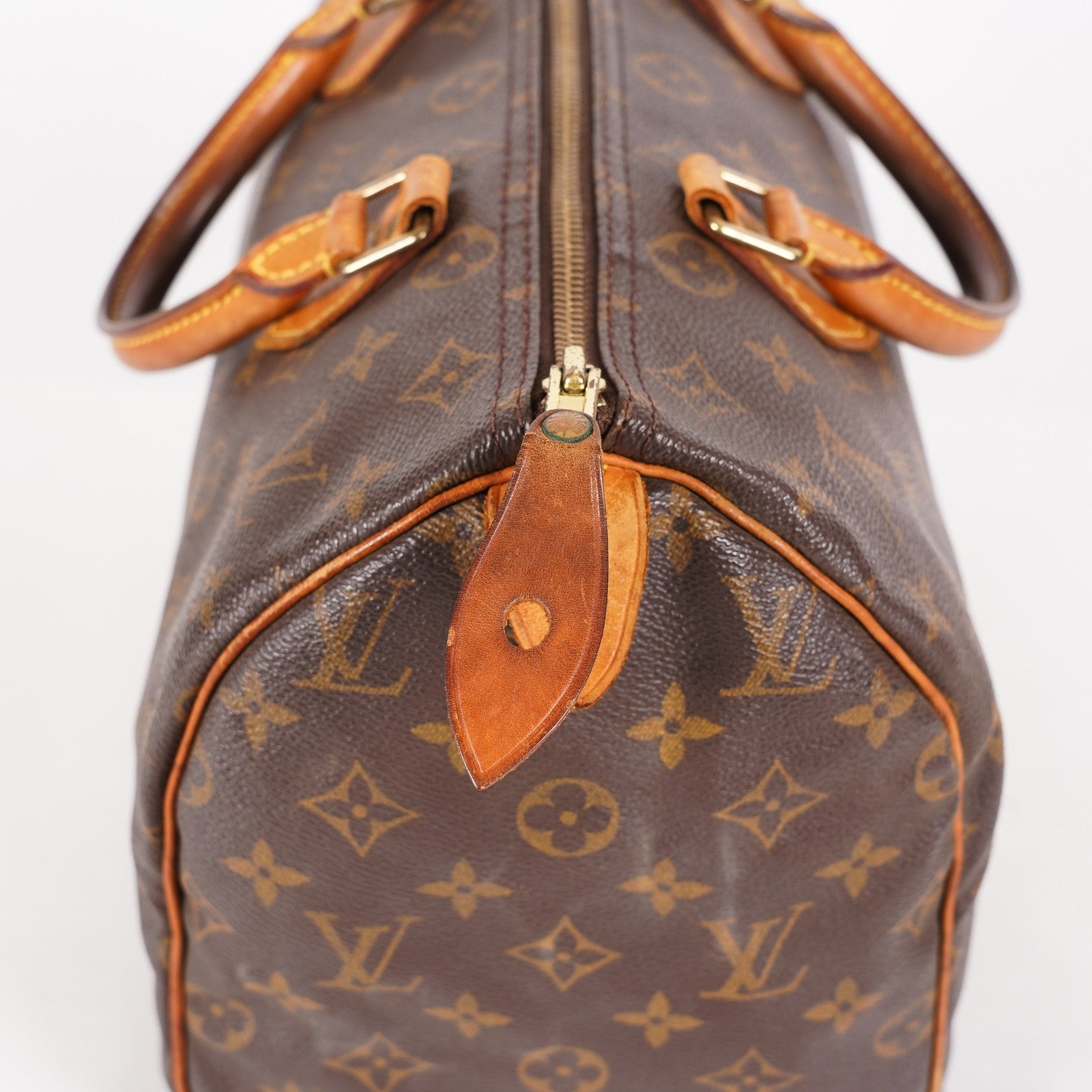 Louis Vuitton Monogram Speedy 30 Handbag Brown Coated Canvas M41526 06E035170030