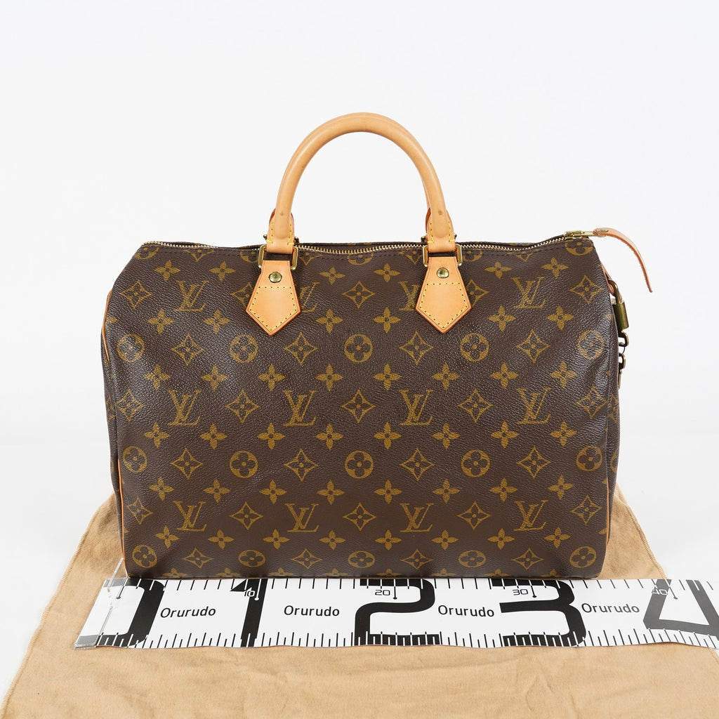 Louis Vuitton Speedy 35 Monogram Brown Canvas Handbag Used M41524 07A266864031
