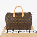 Louis Vuitton Speedy 35 Monogram Brown Canvas Handbag Used M41524 07A266864031