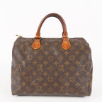 Authentic Louis Vuitton Monogram Speedy 30 Handbag vintage M41526 06E373520002