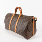 LOUIS VUITTON Monogram Keepall Bandouliere 50 M41416 Travel Bag 03E539790011