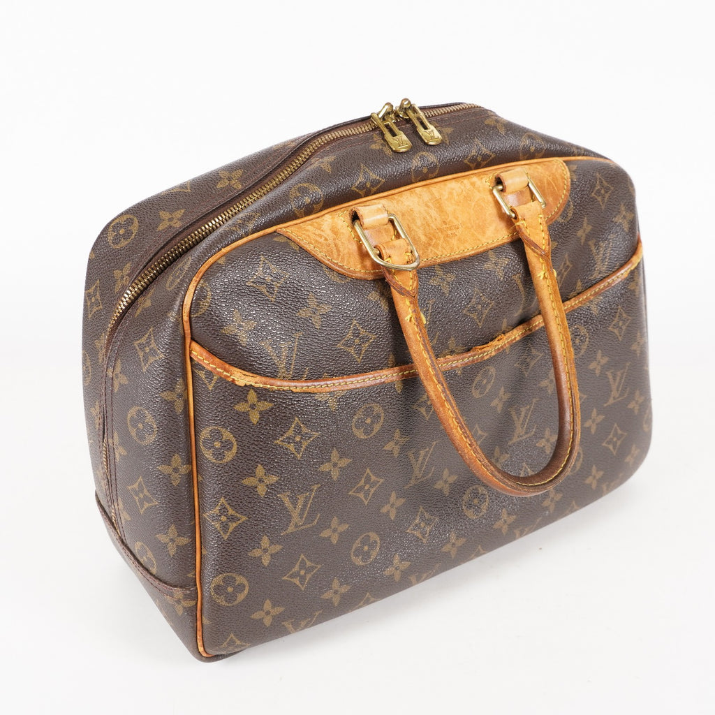 LOUIS VUITTON Deauville Handbag M47270 Monogram canvas Brown 06E022640012