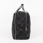 CHANEL Travel line Boston bag black Nylon canvas Women vintage 05E522750016