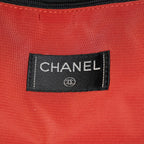CHANEL Travel line Boston bag black Nylon canvas Women vintage 05E522750016
