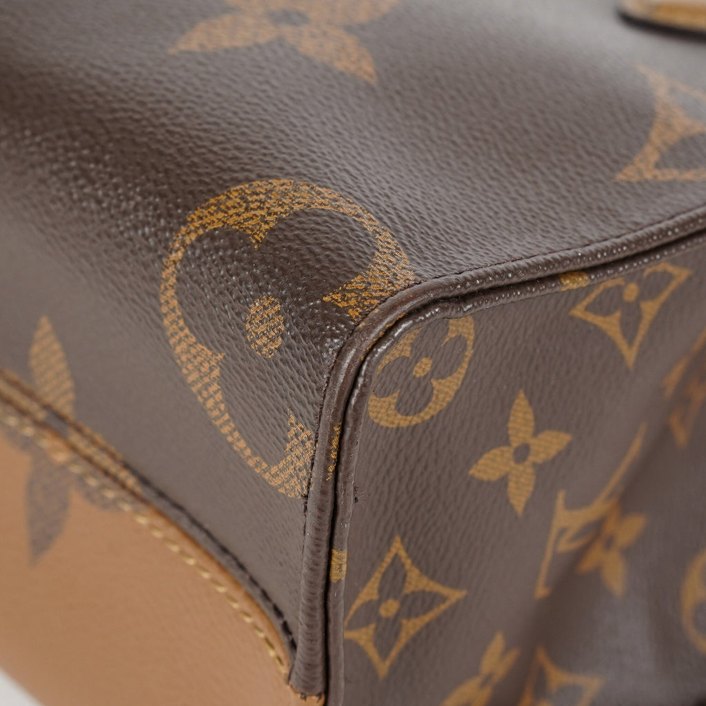 Louis Vuitton OnTheGo PM Monogram Reverse Canvas Tote M46373 Brown 07E0920130030