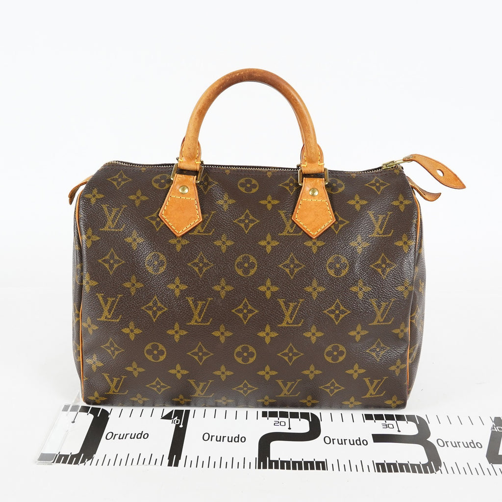 Louis Vuitton Speedy 30 M41526 Monogram Canvas Brown Used Handbag 09M465665008