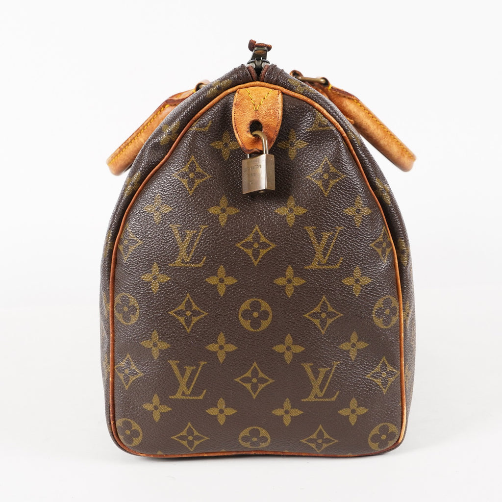 Authentic Louis Vuitton Monogram Speedy 35 Hand bag M41524 vintage 06E054180015