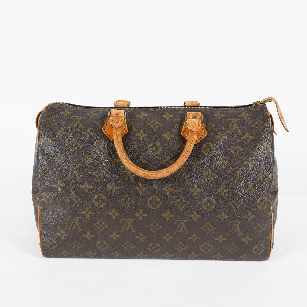 Louis Vuitton Speedy 35 M41524 Monogram Canvas Brown Used Handbag 08A365033603