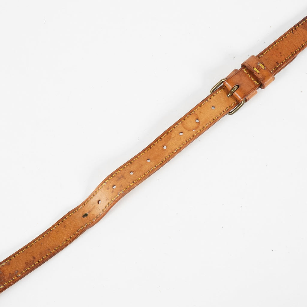 Louis Vuitton Vachetta Leather Adjustable Shoulder Strap Tan Gold Used XY265