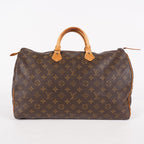Louis Vuitton Monogram Speedy 40 M41522 Boston Hand Bag Brown Used 07E364180002