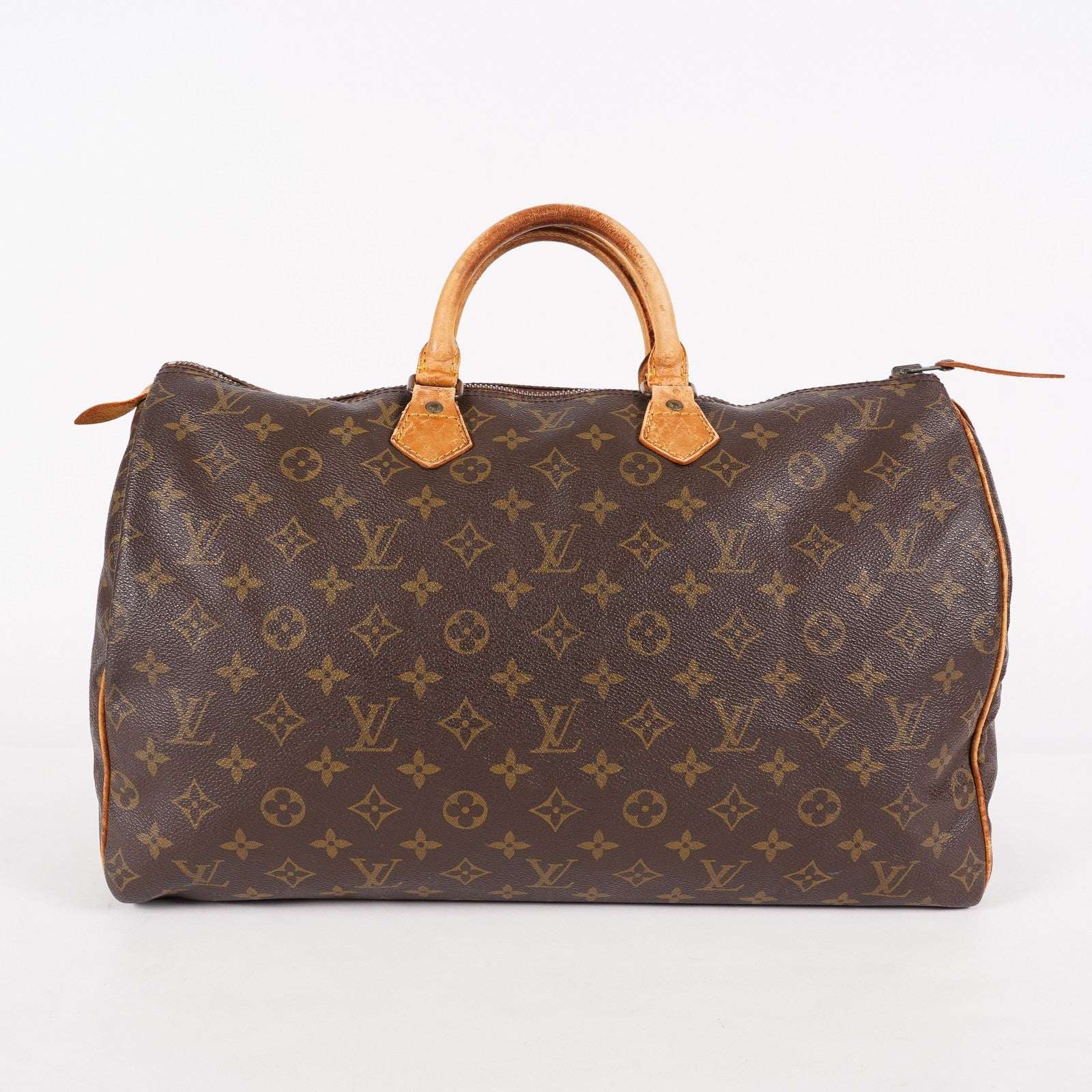 Louis Vuitton Monogram Speedy 40 M41522 Boston Hand Bag Brown Used 07E364180002