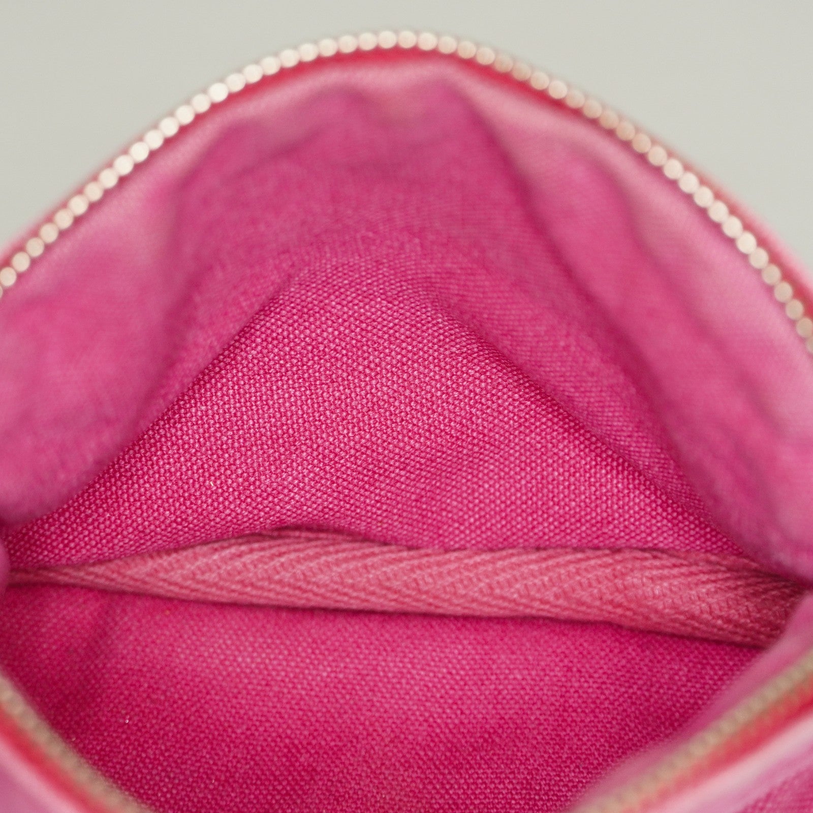 Hermes Bolide Pouch Mini Mini Pink Canvas Leather Used 07E27825001