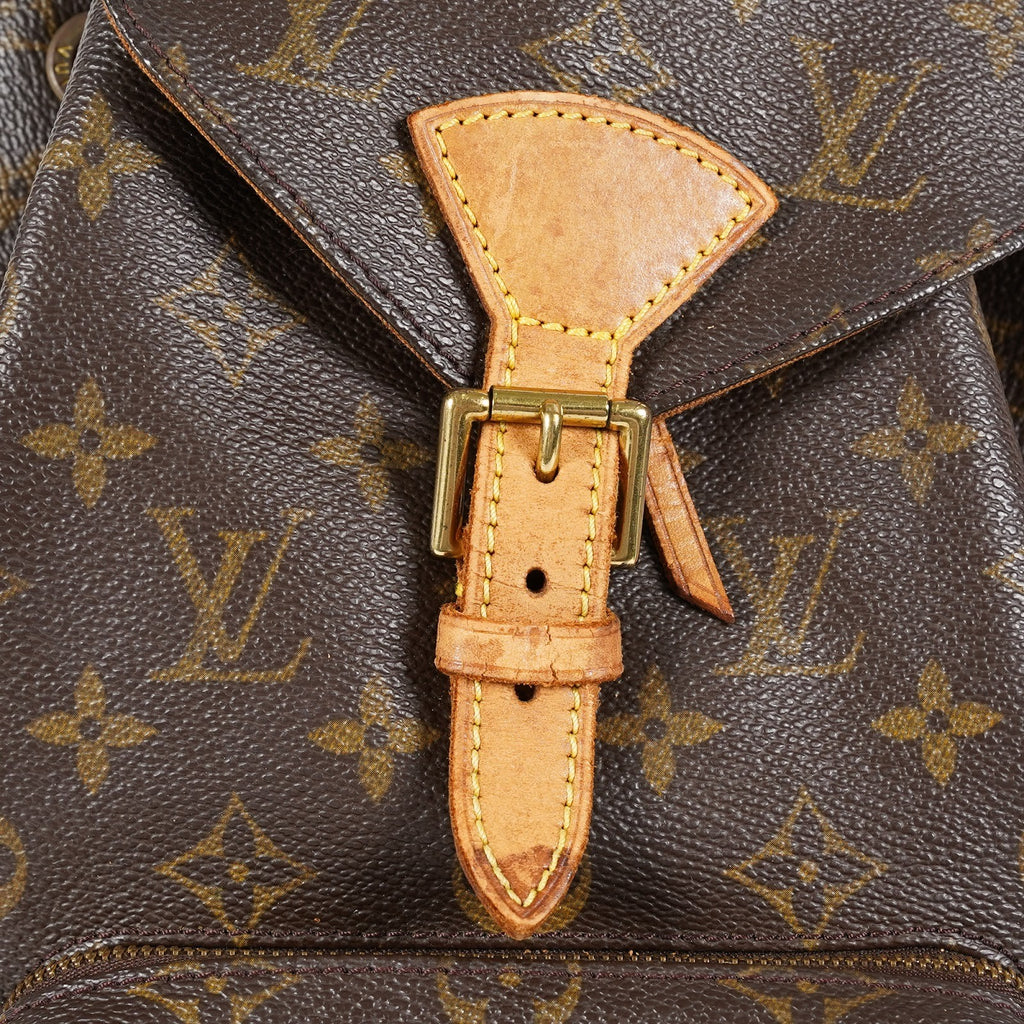 Louis Vuitton Montsouris MM Monogram Canvas Backpack Brown M51136 08E214070010
