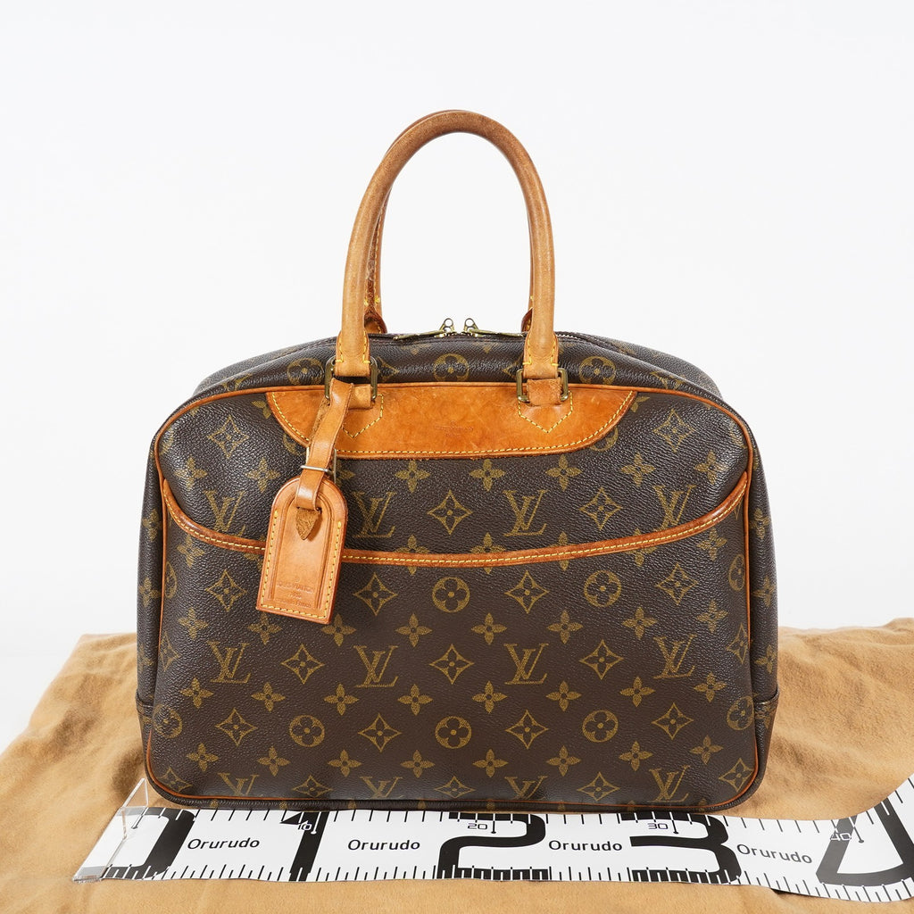 Louis Vuitton Deauville M47270 Monogram Canvas Brown Handbag Used 08E081980002
